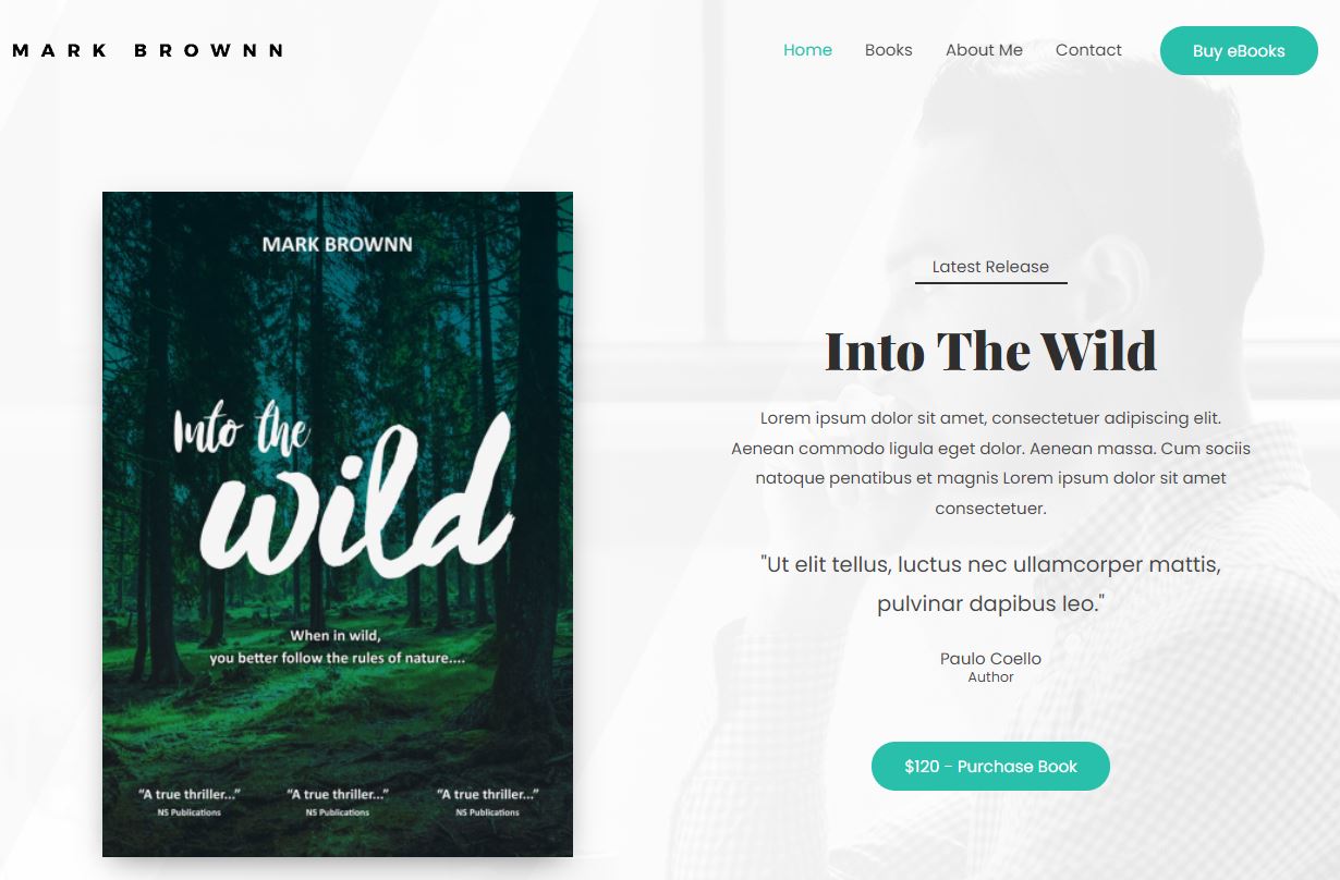 Author Site Template