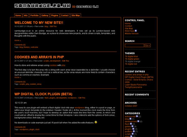 76-digital-orange free wordpress theme
