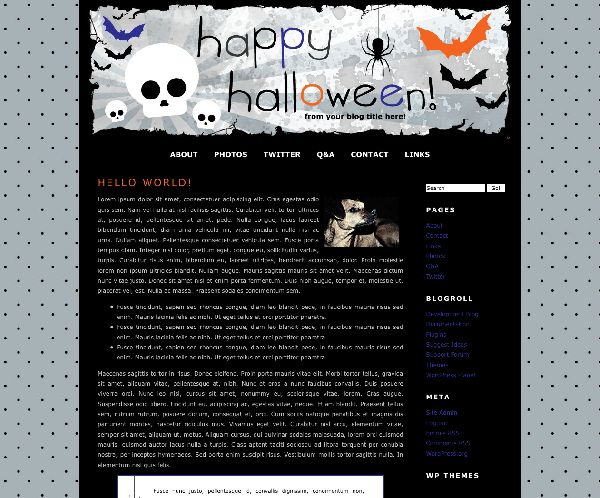 a-kelleyroo-halloween free wordpress theme