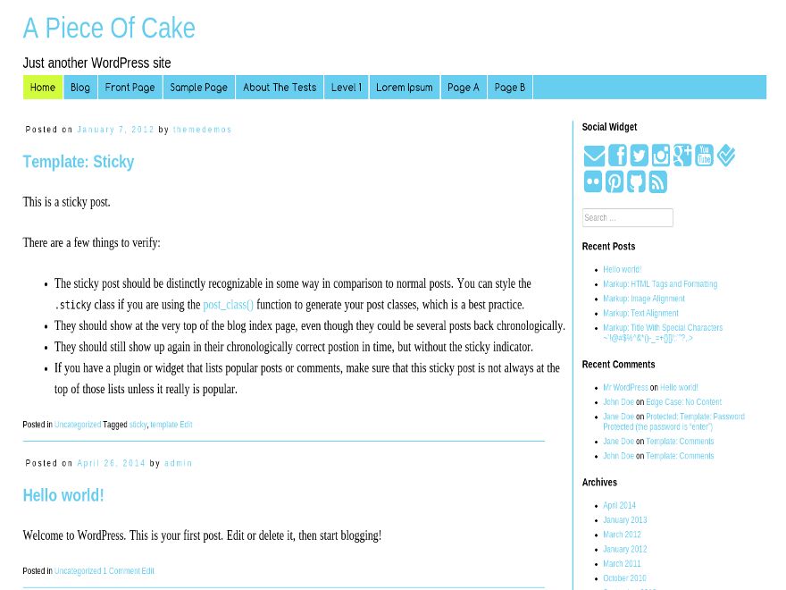 a-piece-of-cake free wordpress theme