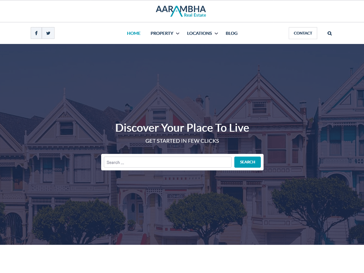aarambha-real-estate free wordpress theme
