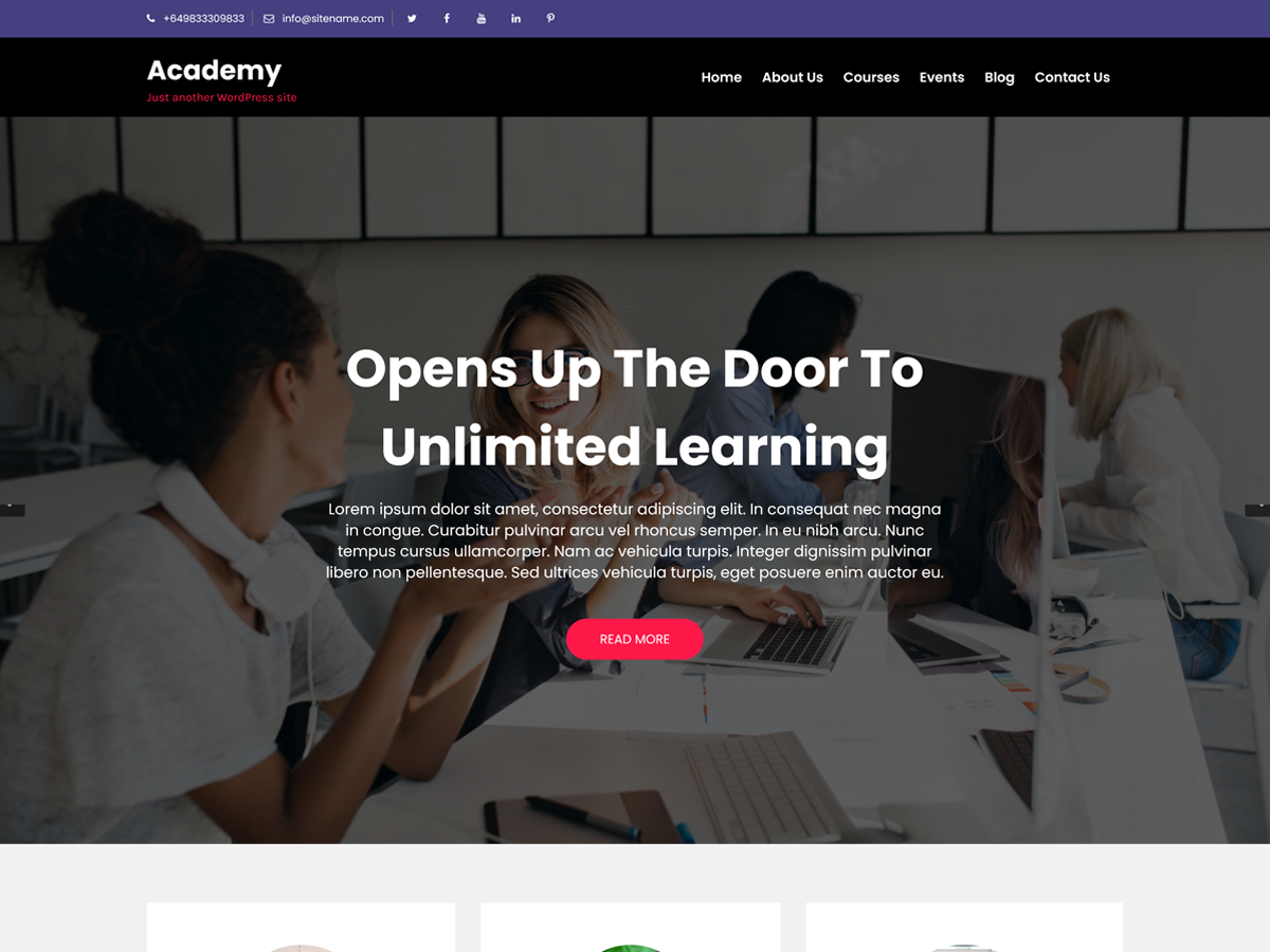 academy-lite free wordpress theme