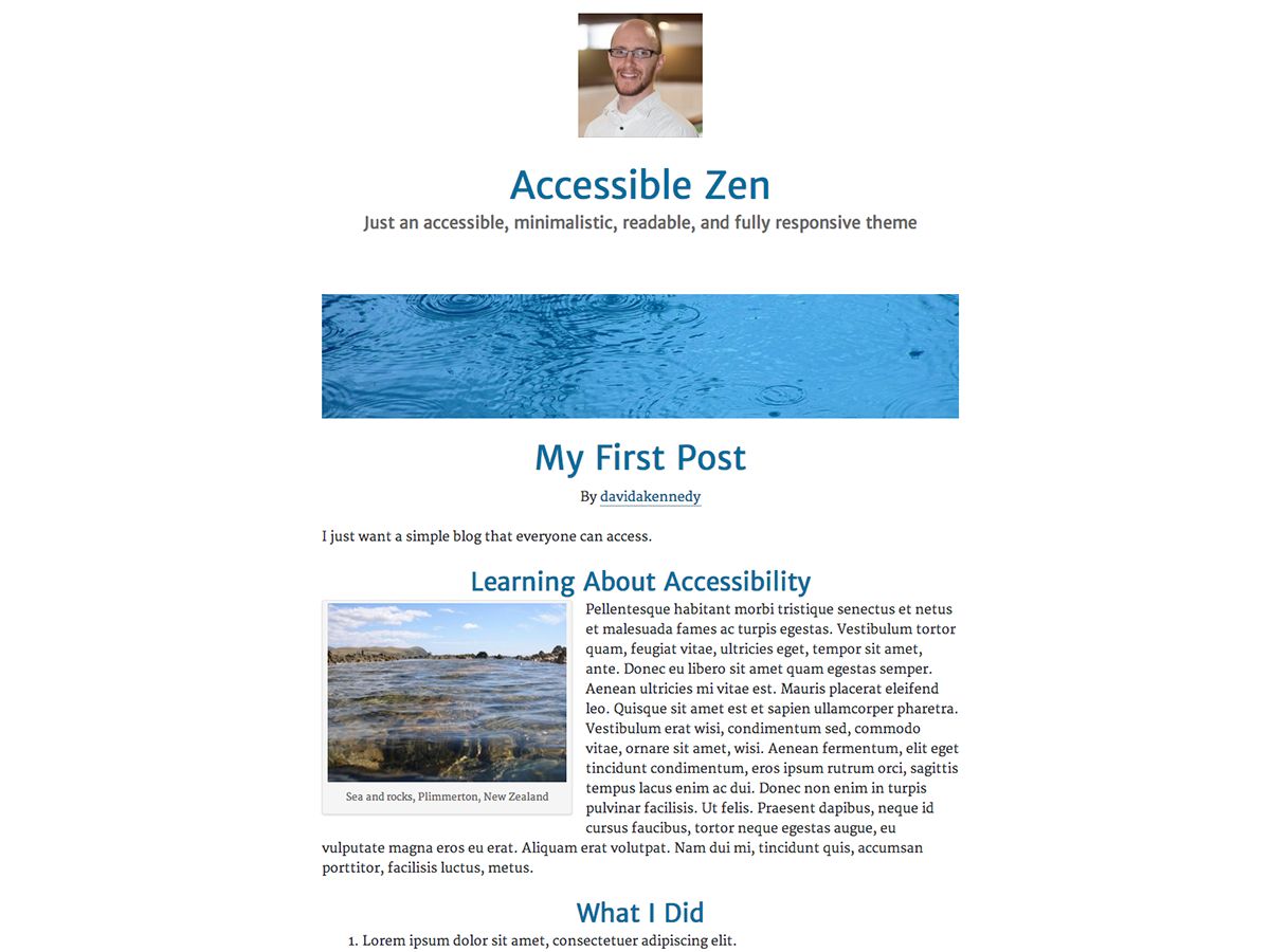 accessible-zen free wordpress theme