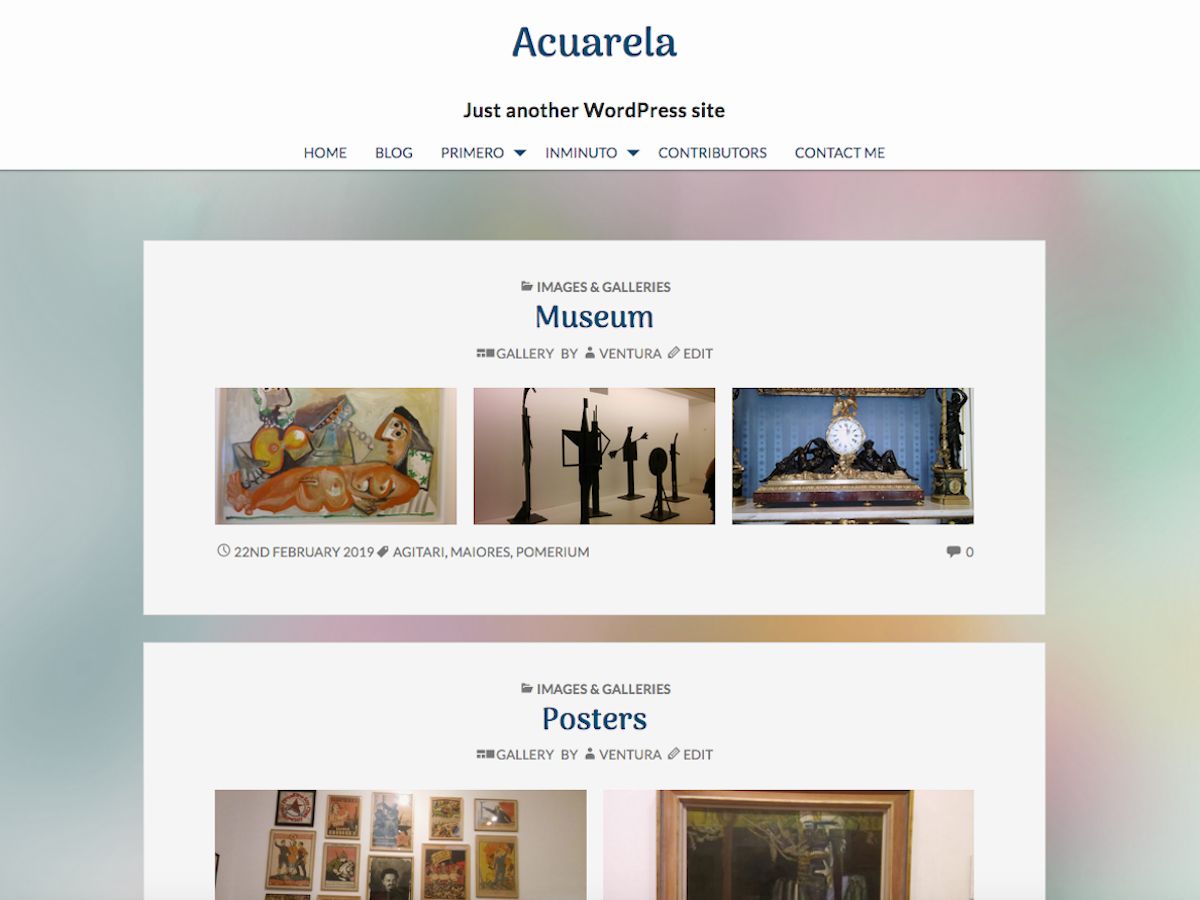 acuarela free wordpress theme