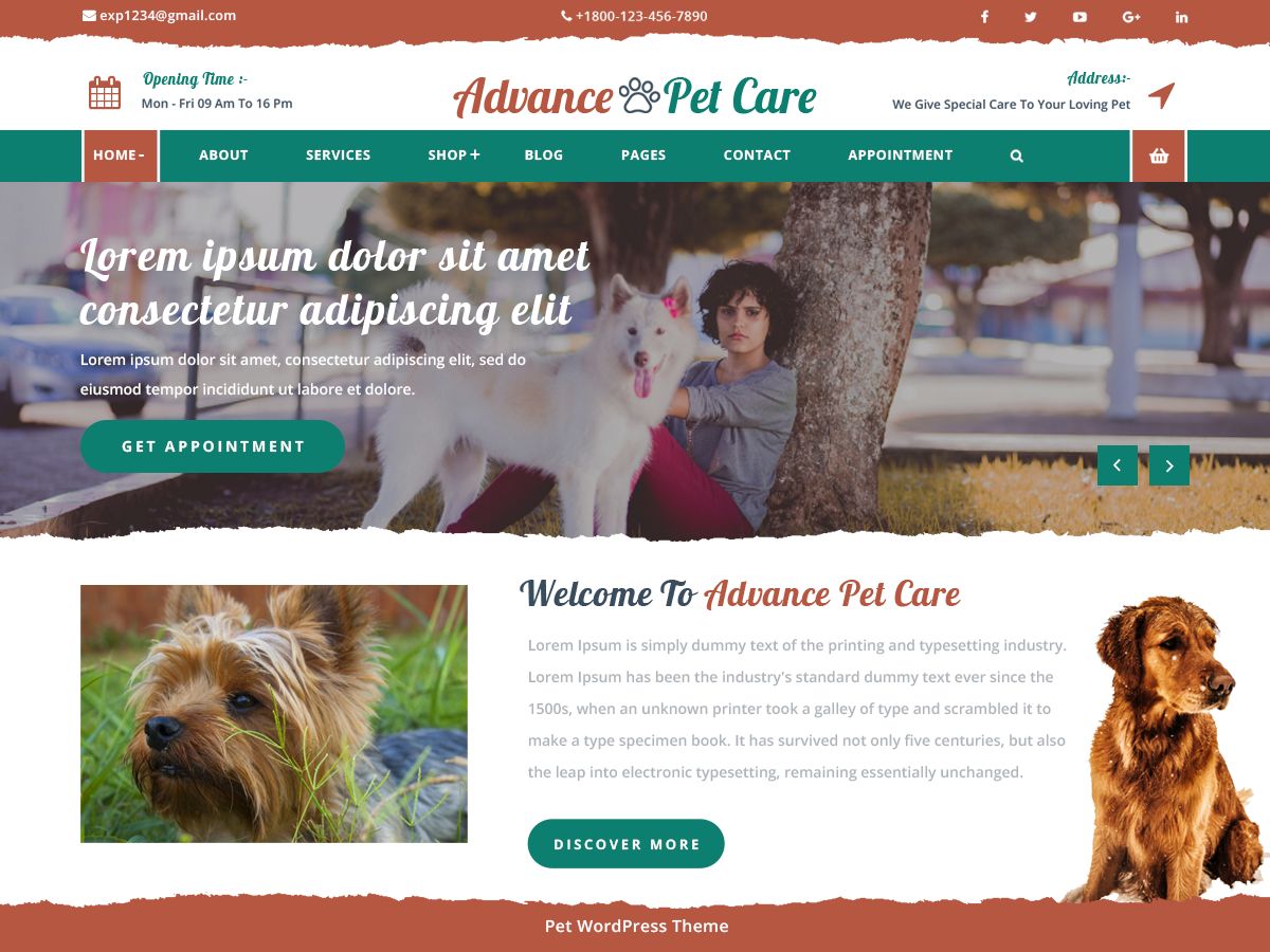advance-pet-care free wordpress theme