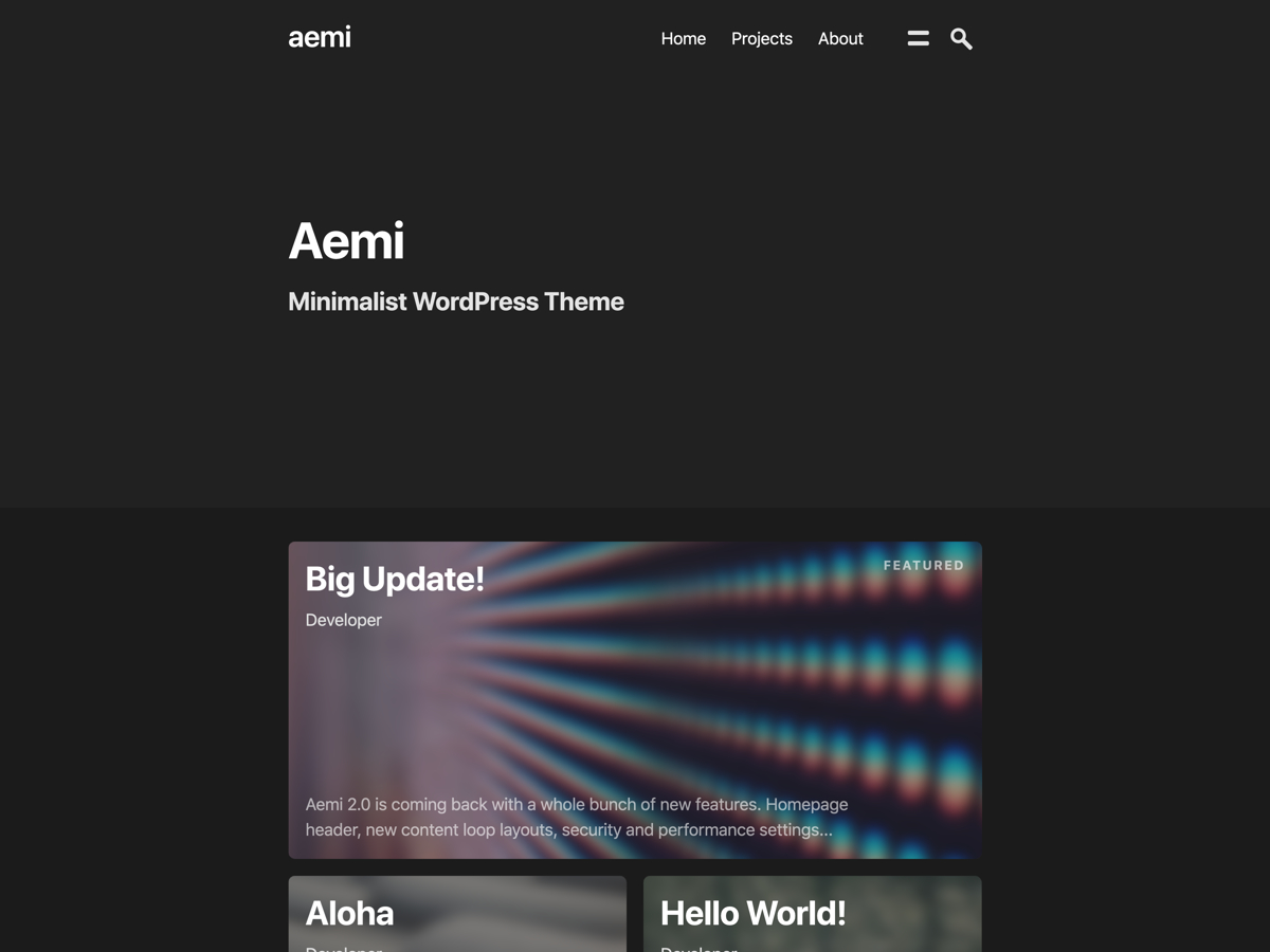 aemi free wordpress theme