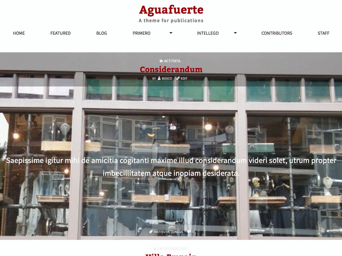aguafuerte free wordpress theme
