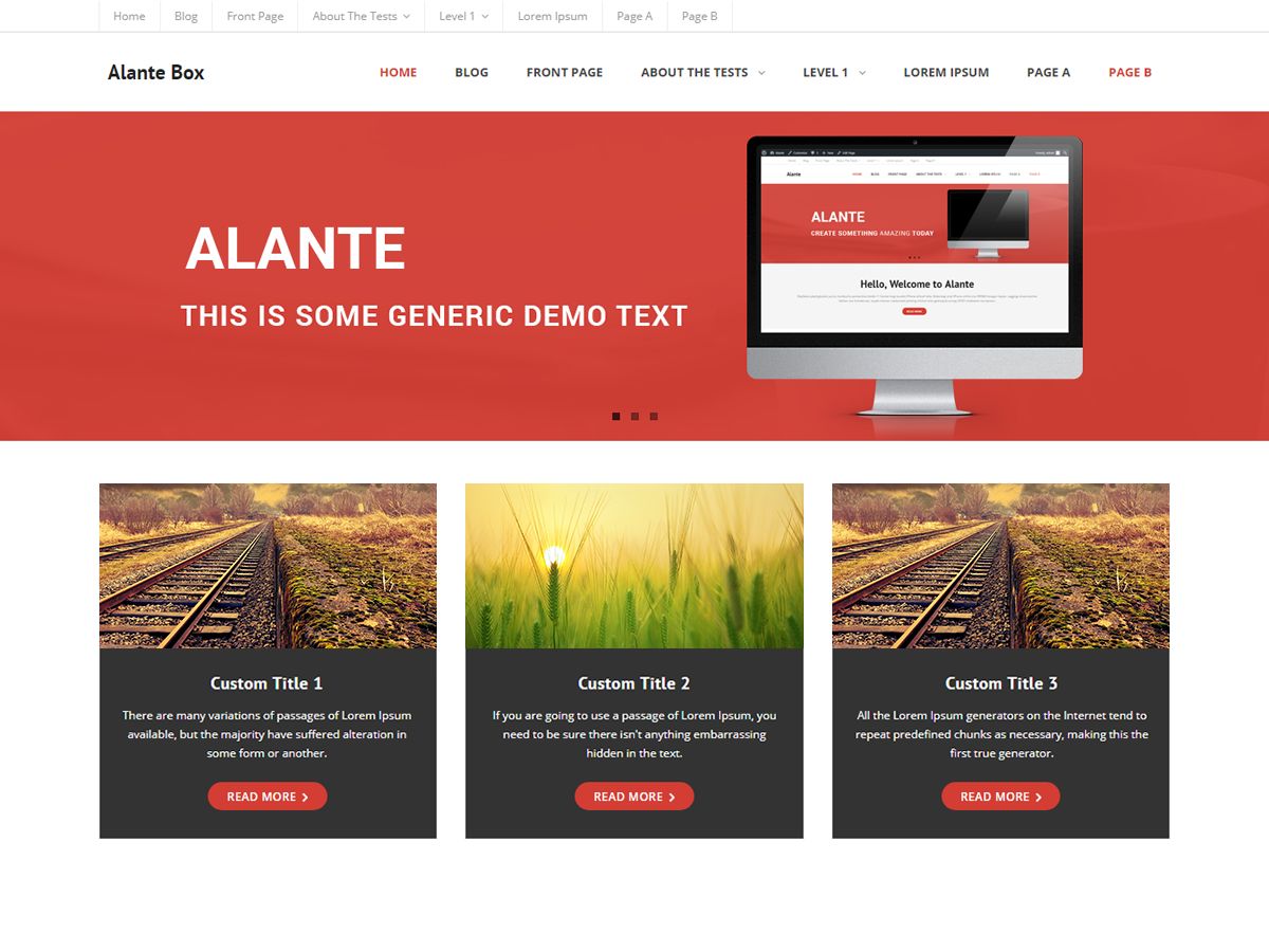 alante-boxed free wordpress theme