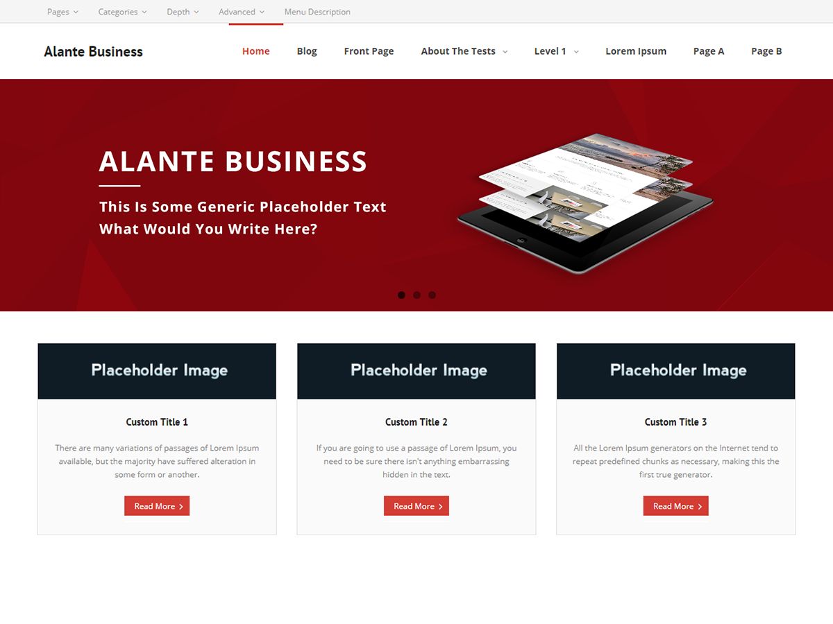 alante-business free wordpress theme