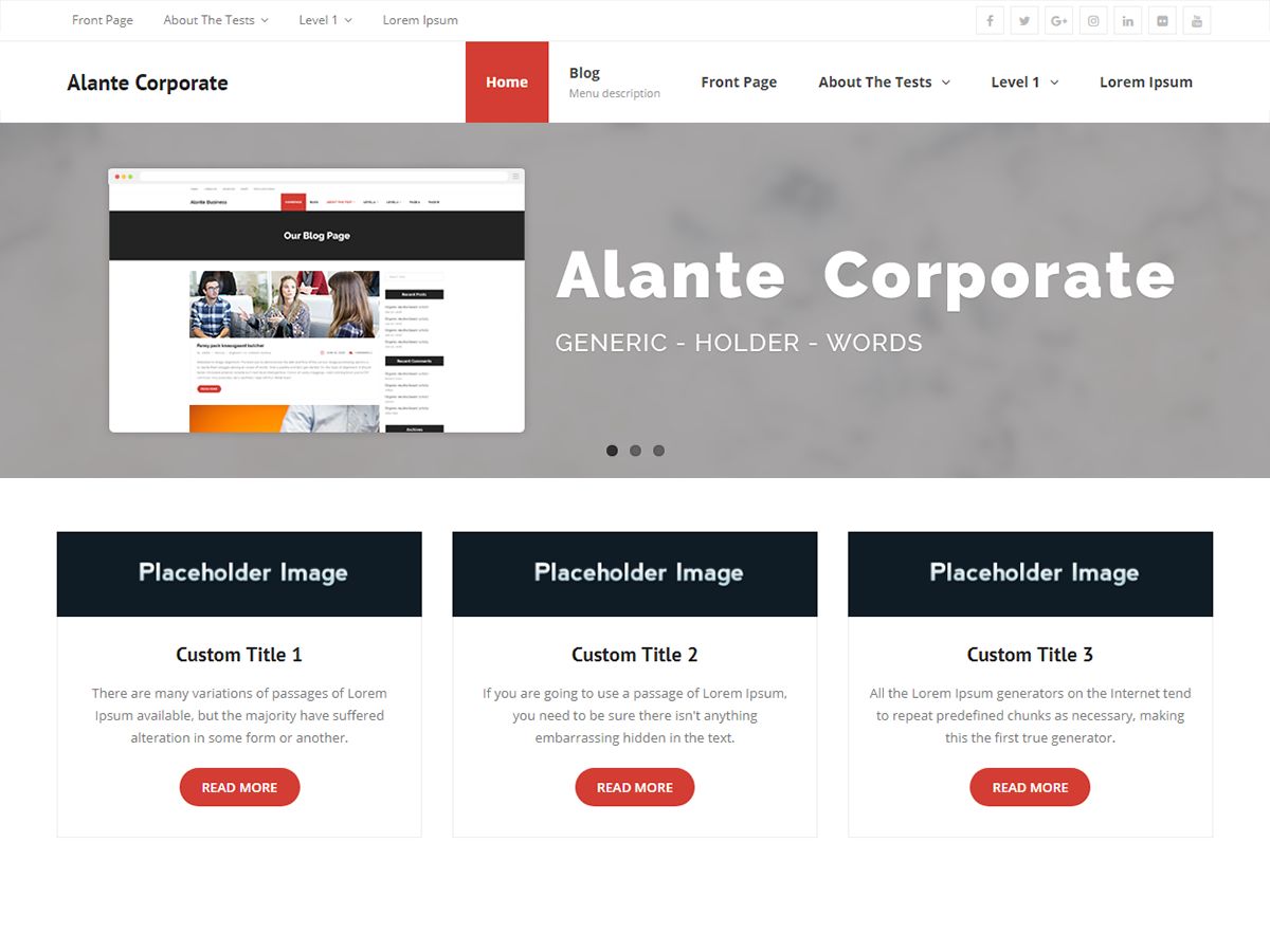 alante-corporate free wordpress theme