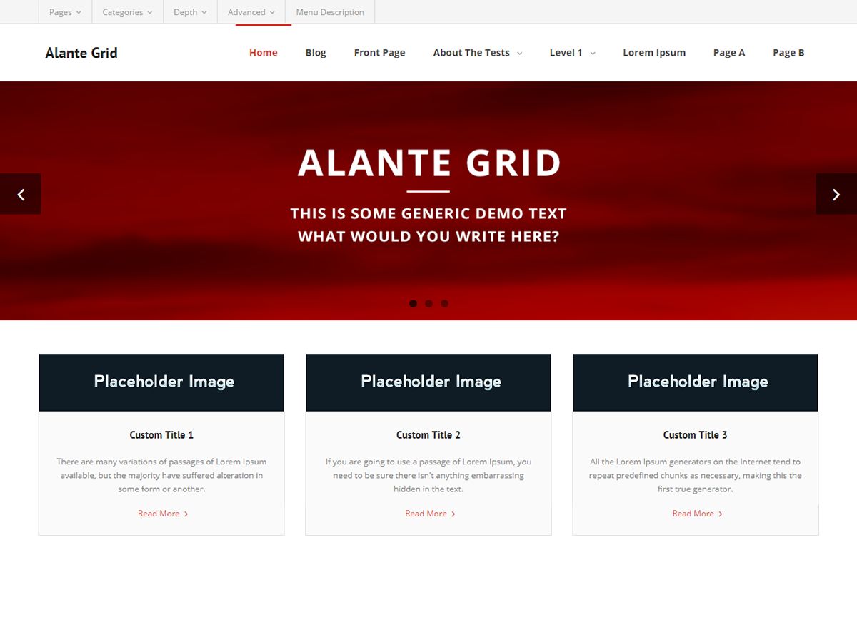 alante-grid free wordpress theme