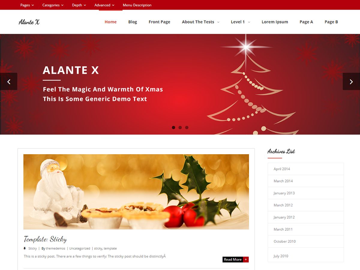 alante-x free wordpress theme