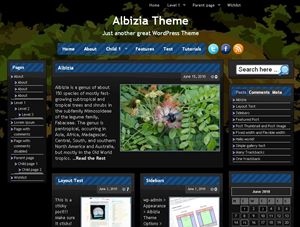 albizia free wordpress theme