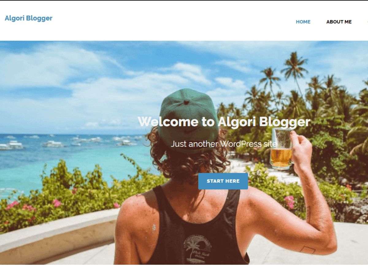 algori-blogger free wordpress theme