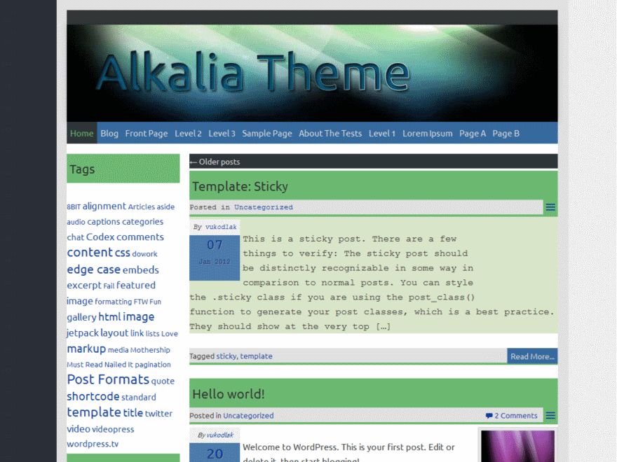 alkalia free wordpress theme