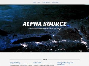 alpha-source free wordpress theme