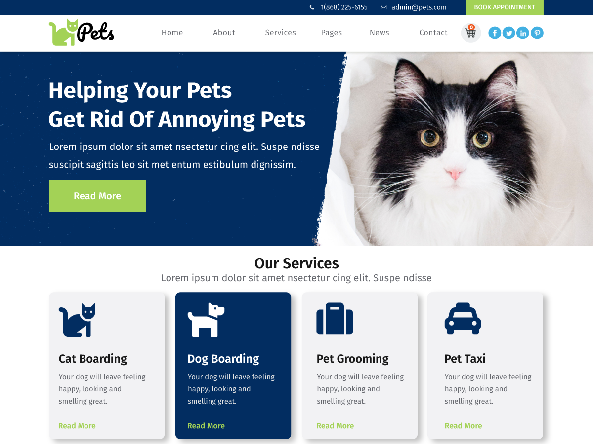 animal-pet-shop free wordpress theme