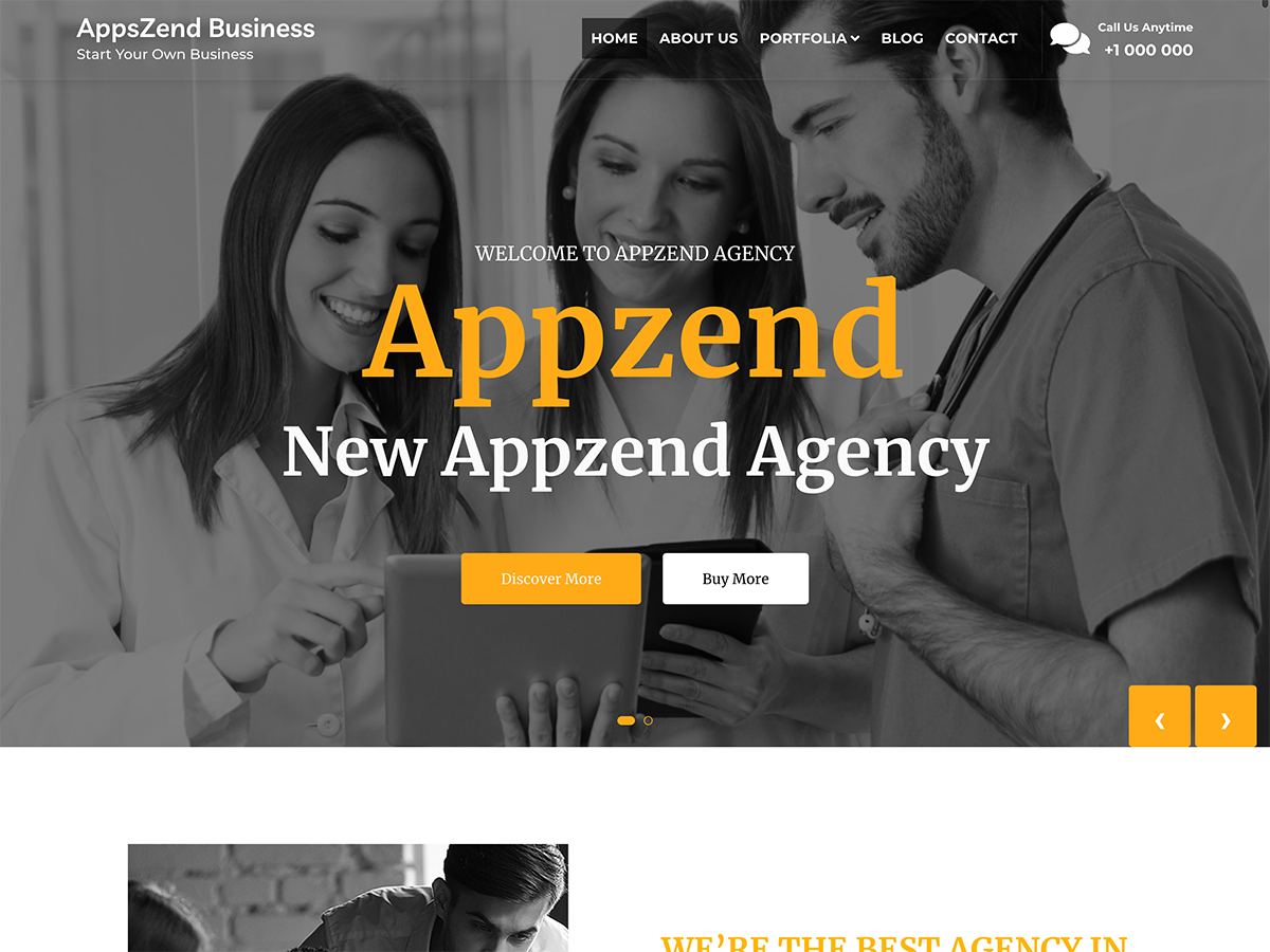 appzend-business free wordpress theme