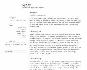 apricot free wordpress theme