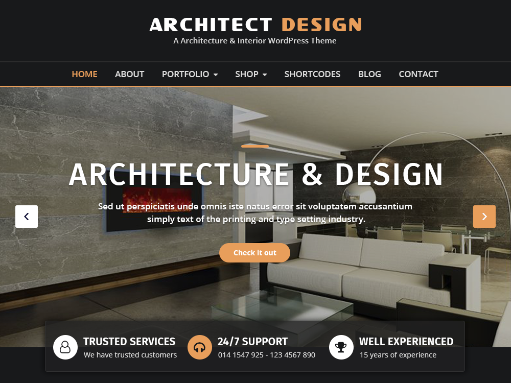 architect-design free wordpress theme