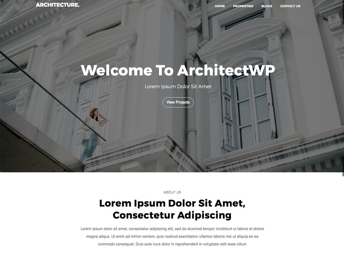architectwp free wordpress theme