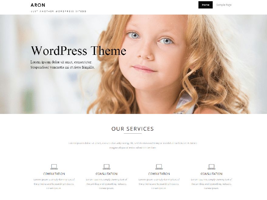 aron free wordpress theme