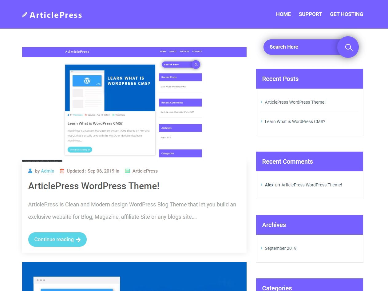 articlepress free wordpress theme