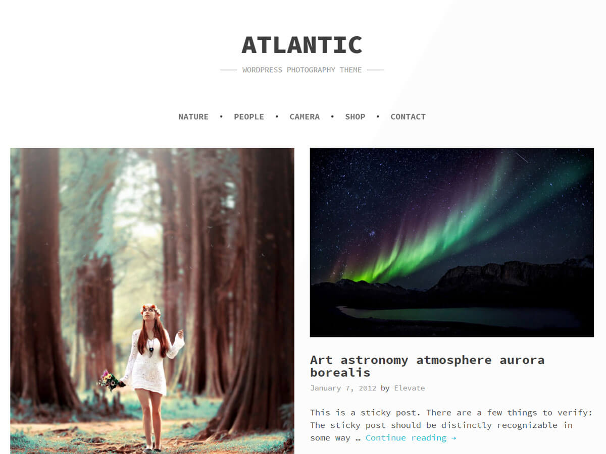 atlantic free wordpress theme