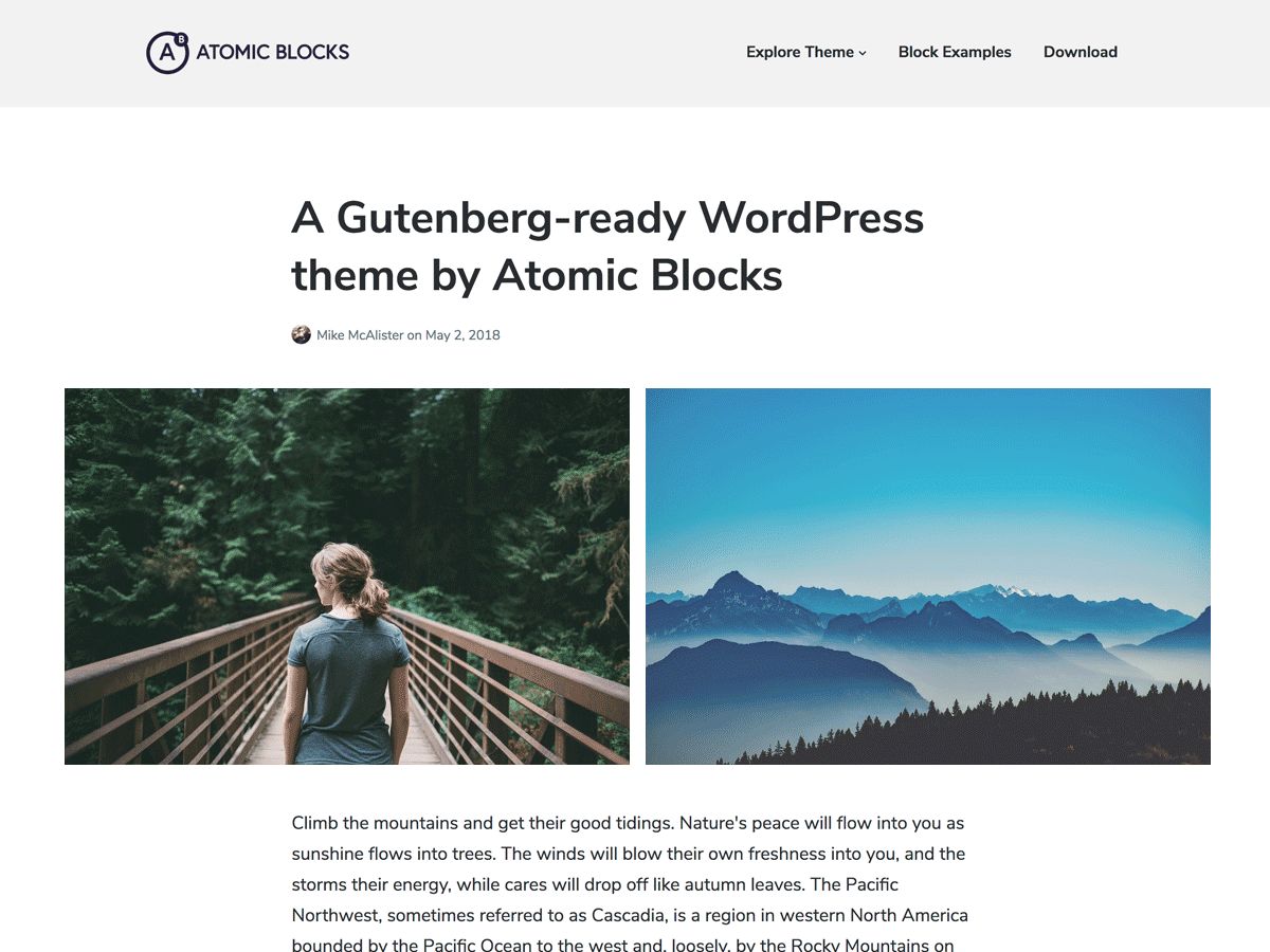 atomic-blocks free wordpress theme