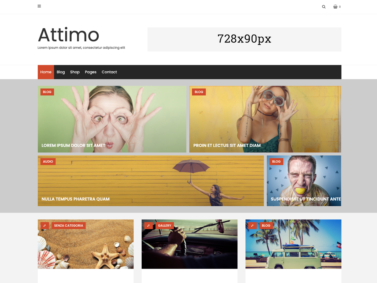 attimo free wordpress theme