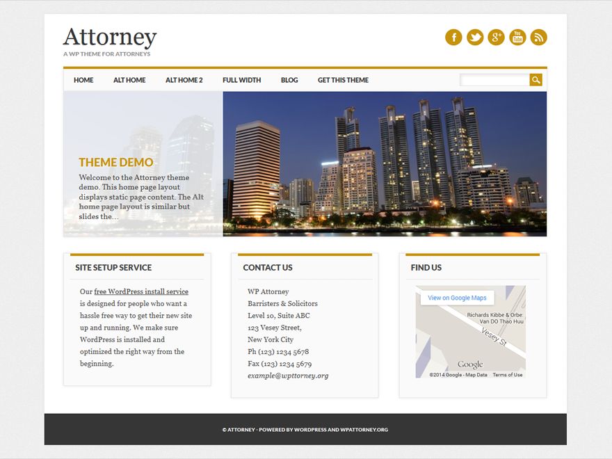 attorney free wordpress theme