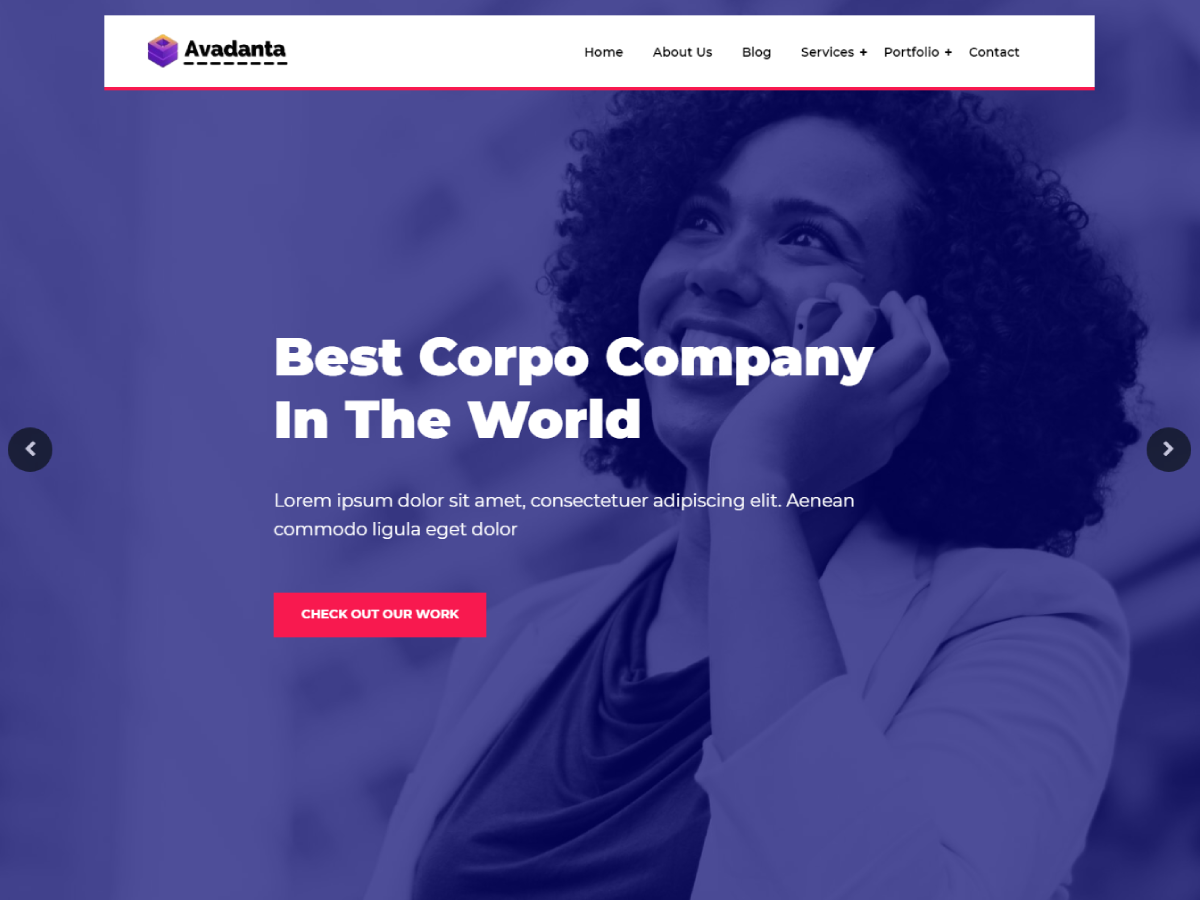 avadanta-corporate free wordpress theme