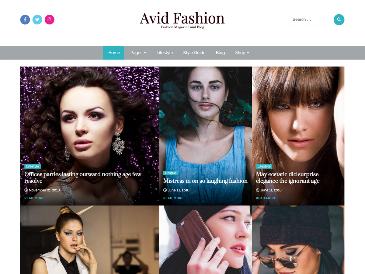 avid-fashion free wordpress theme