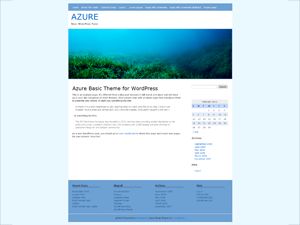 azure-basic free wordpress theme