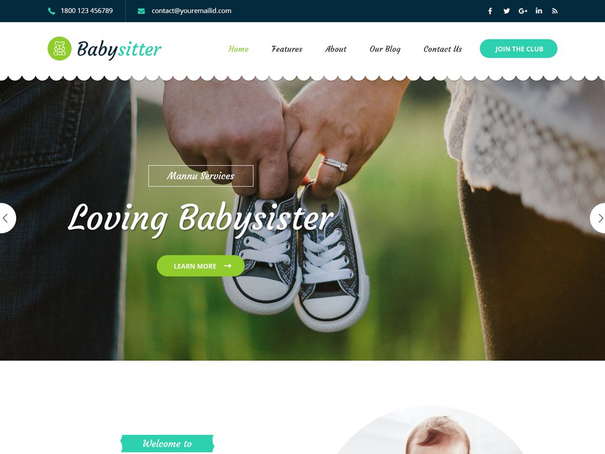 babysitter-lite free wordpress theme