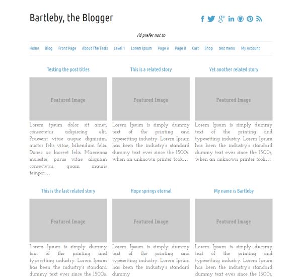 bartleby free wordpress theme