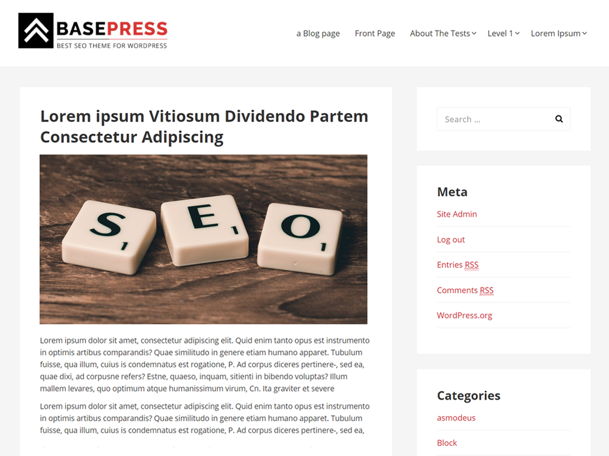 basepress free wordpress theme