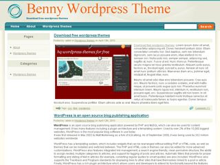 benny free wordpress theme