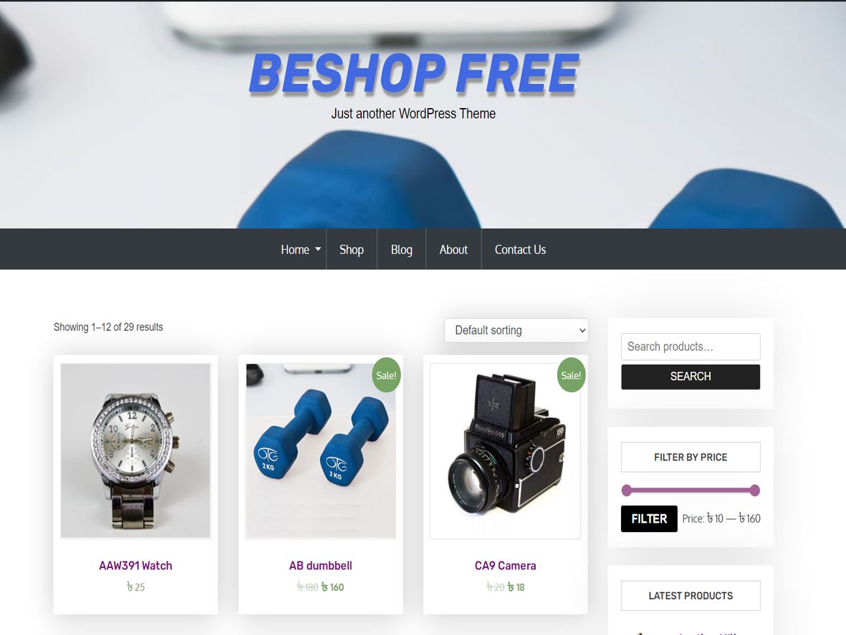beshop-free free wordpress theme