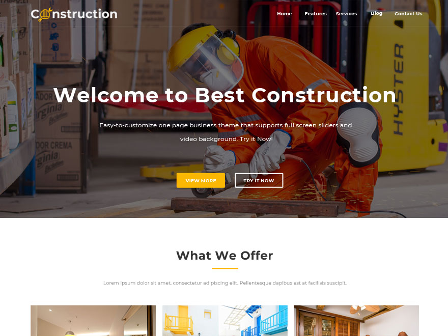 best-construction free wordpress theme