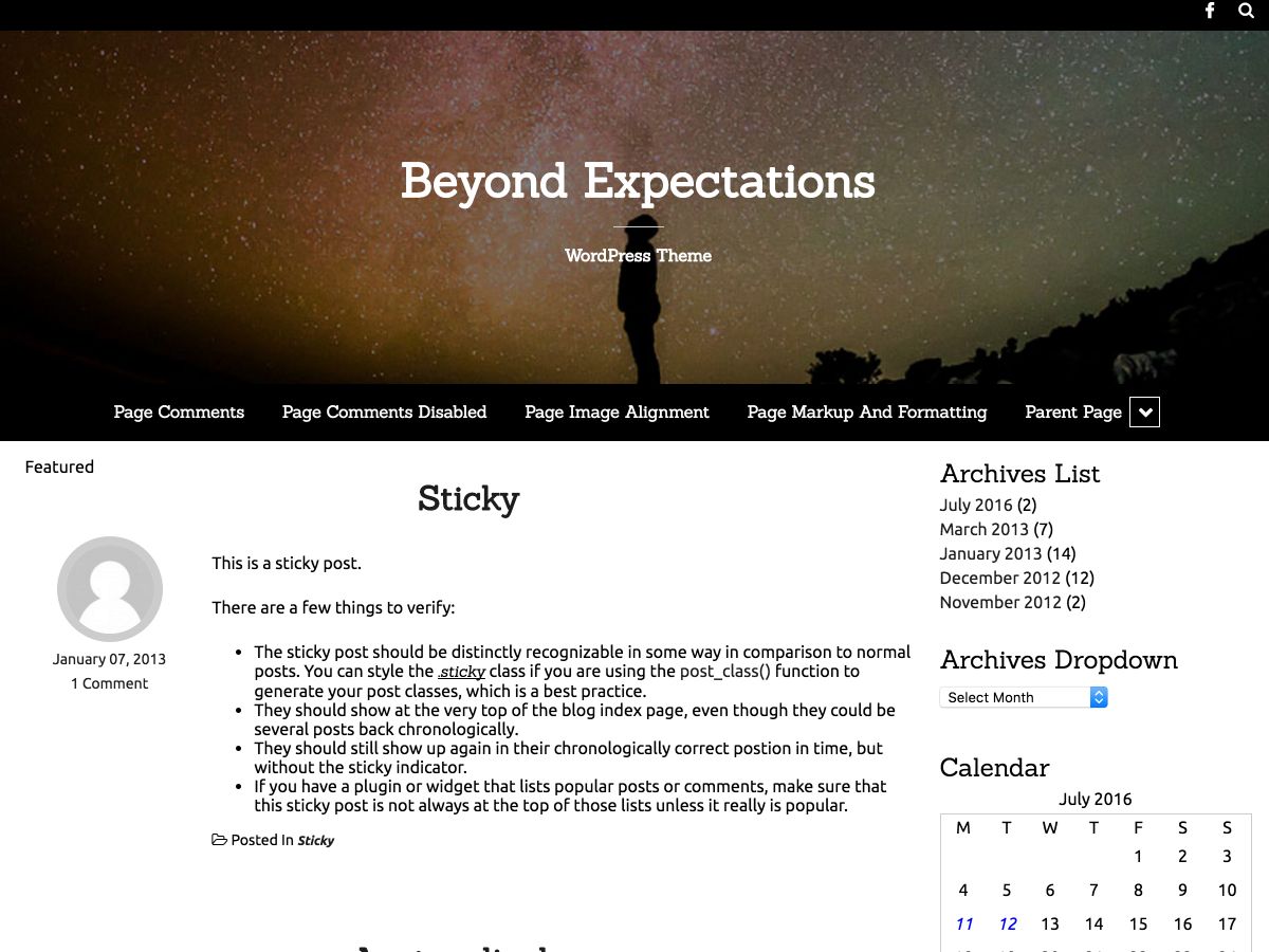 beyond-expectations free wordpress theme