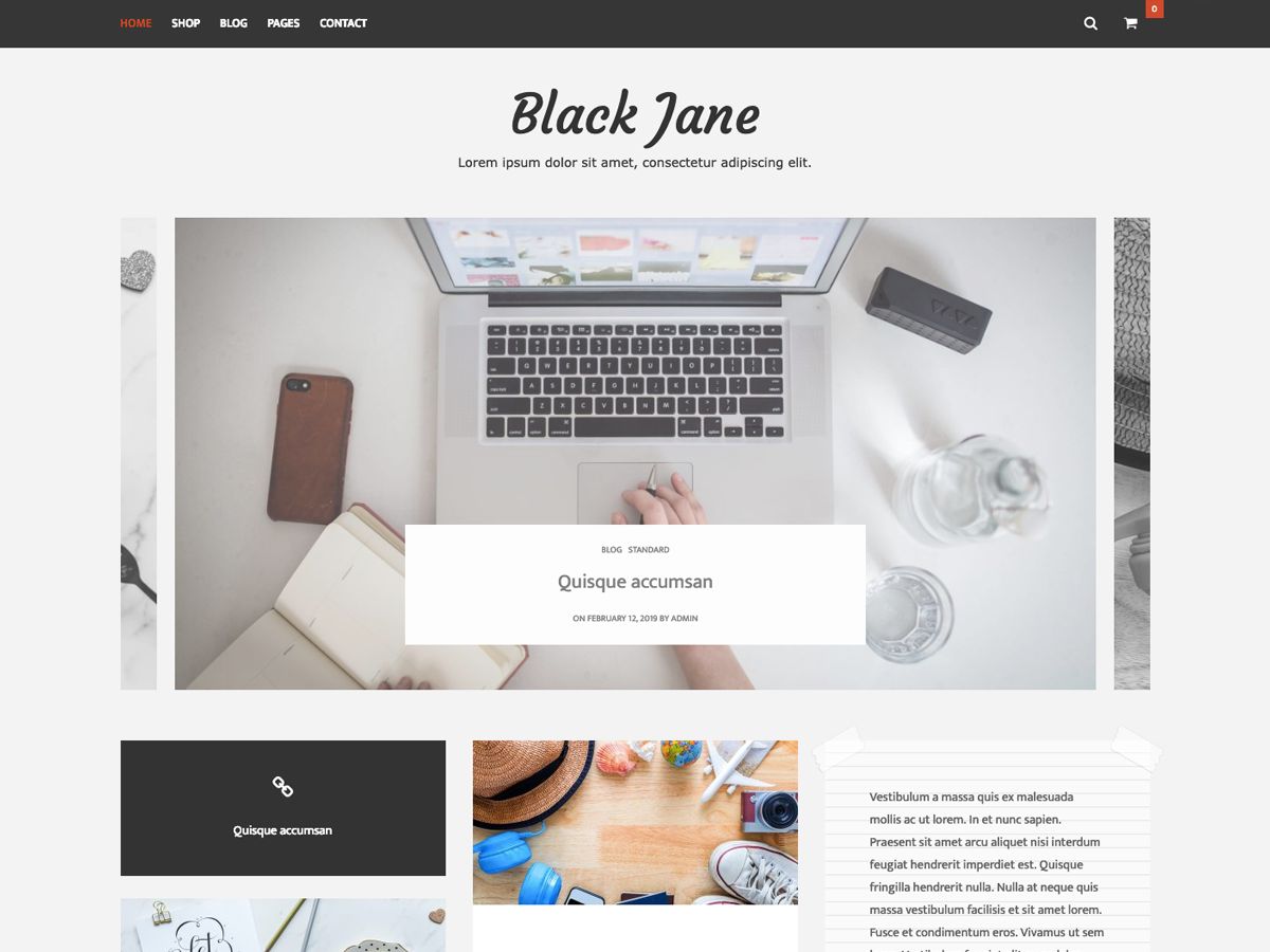 black-jane free wordpress theme
