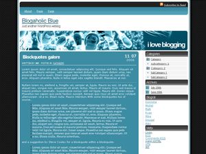 blogaholic-blue free wordpress theme