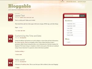 bloggable free wordpress theme