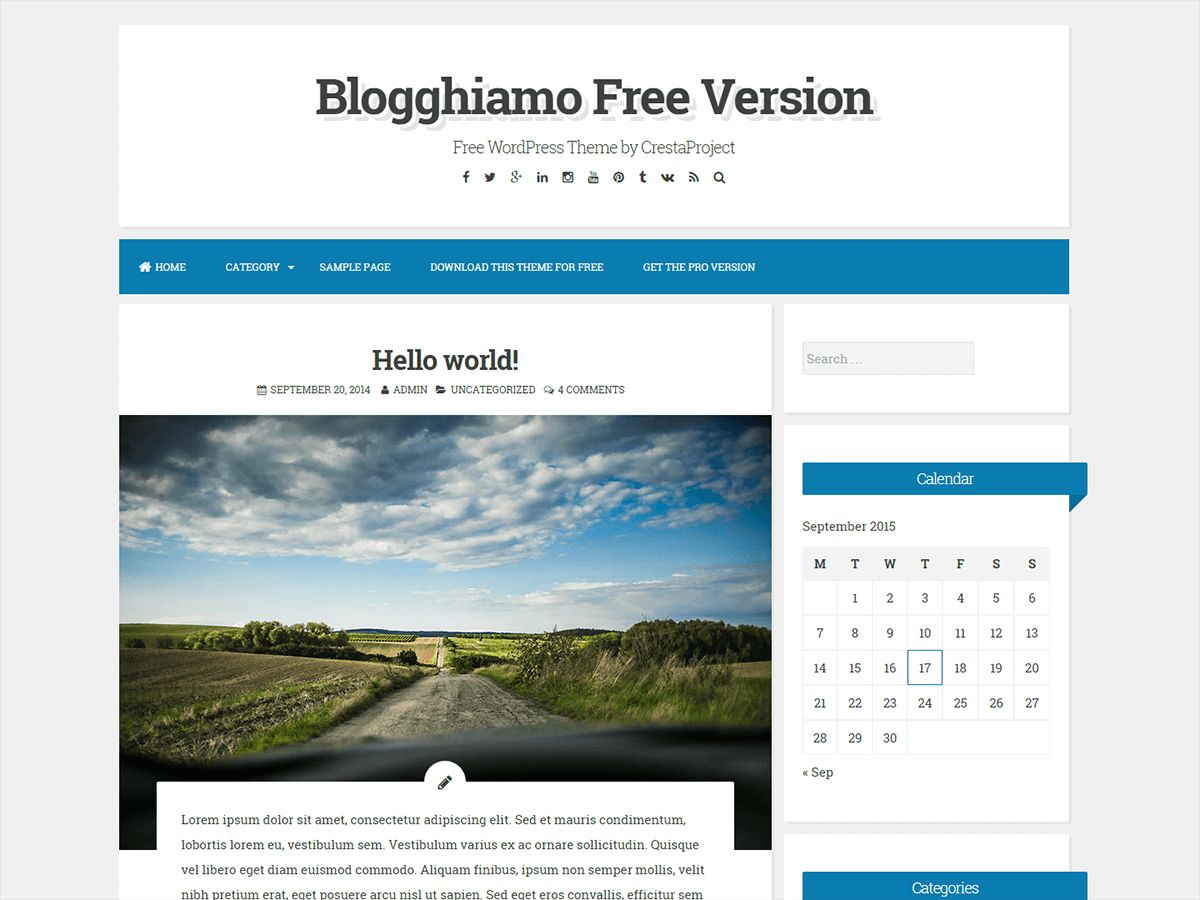 blogghiamo free wordpress theme