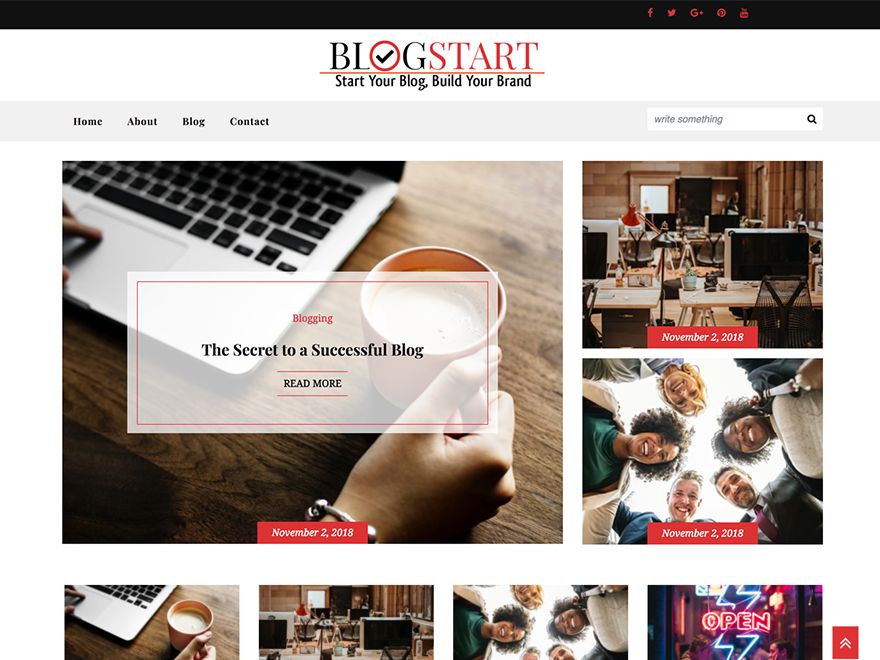 blogstart free wordpress theme