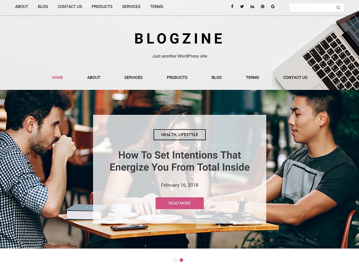 blogzine free wordpress theme