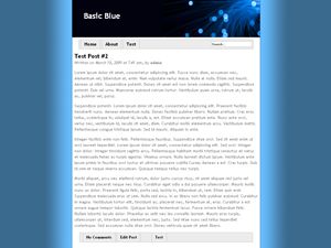 blue-basic free wordpress theme