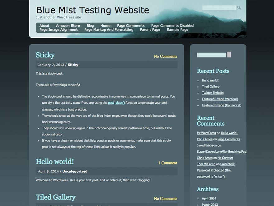 blue-mist free wordpress theme