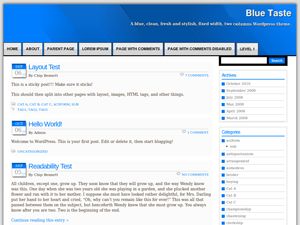blue-taste free wordpress theme